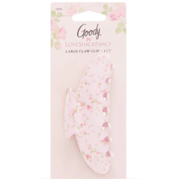 LoveShackFancy X Goody Pink English Ivy Large Claw - Picture 1 of 5